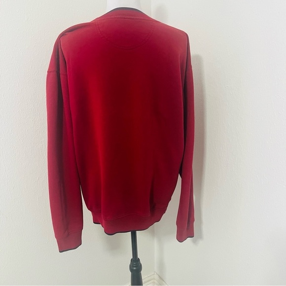 Vntg 90s Worlds Top Notch Fisherman Sweatshirt Large Jumper Crewneck Embroidered - Picture 4 of 9